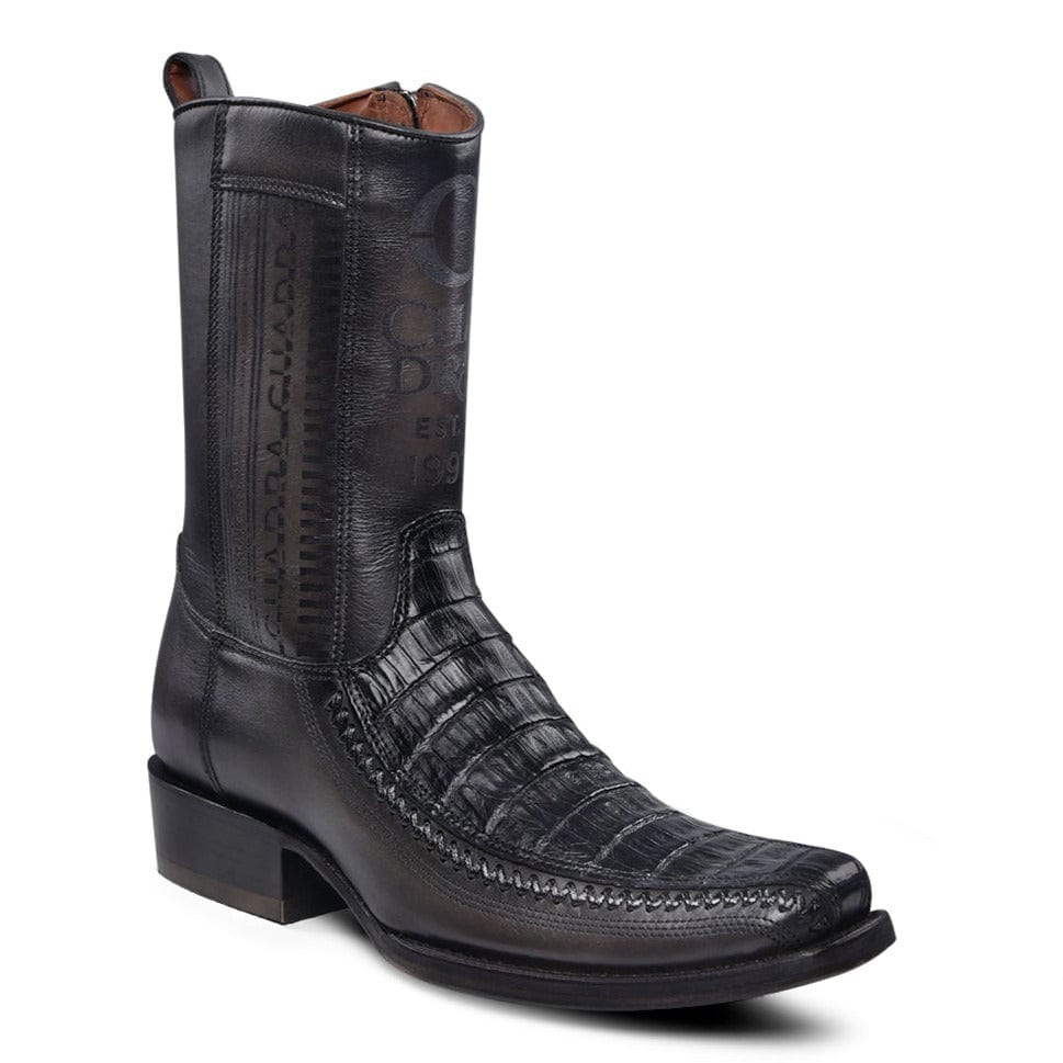 Bota Vaquera Cuadra Legado Llanero Negro Para Hombre – Botines Charros LLC