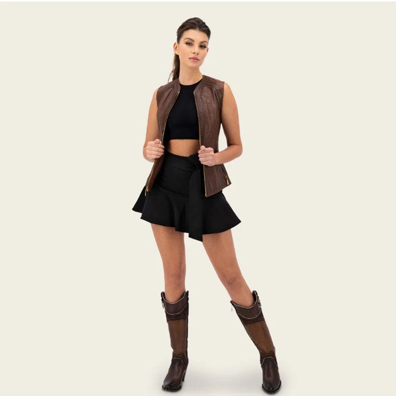 Chaleco Cuadra Chocolate