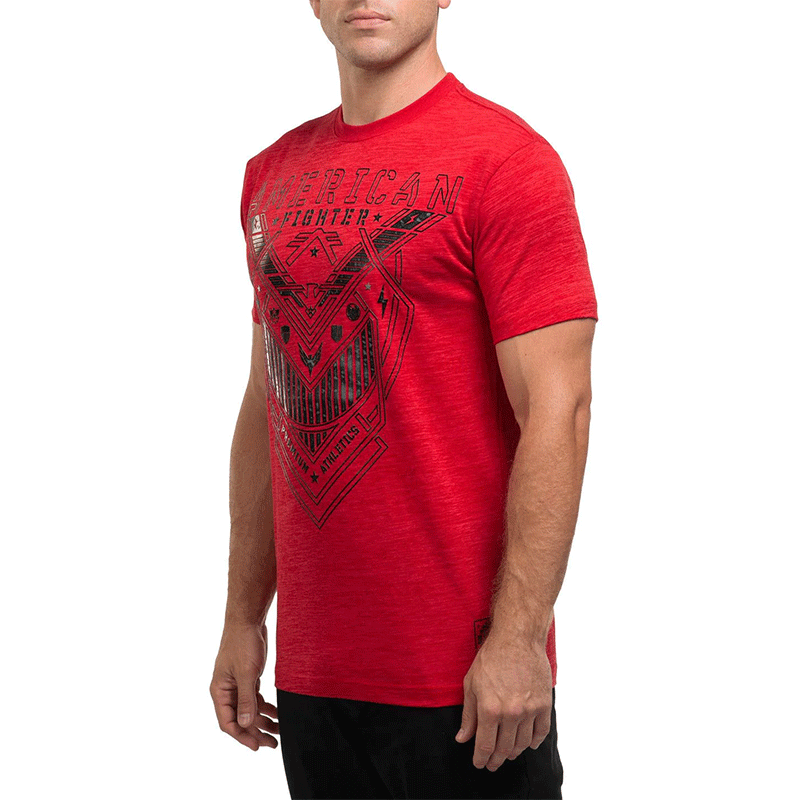 playera para hombre roja