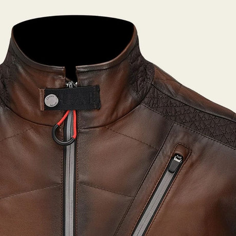 chaleco de piel para hombre