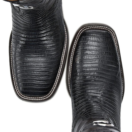 Bota Vaquera Cuadra Bandolero Lizard Negro