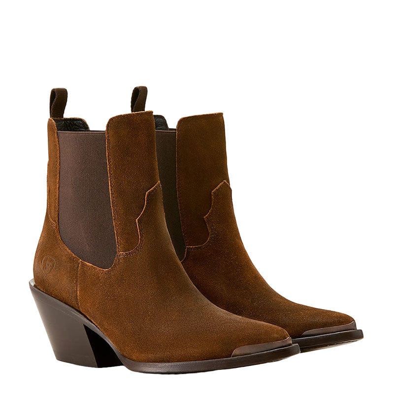 Botin Vaquero Shiloh Dark Ginger Suede