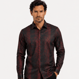 Camisa Platini Merlot Paisley
