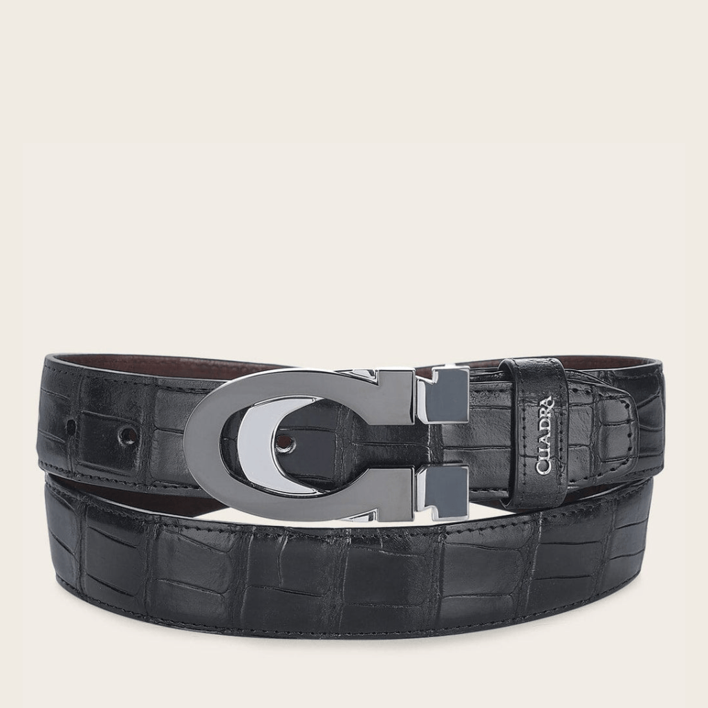 Cinturón Cuadra Gran Duque Alligator Black