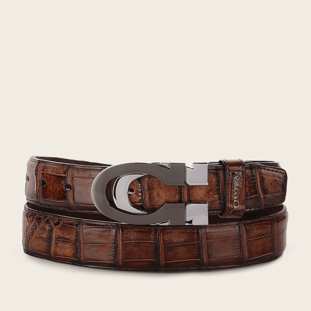 Cinturón Cuadra Gran Duque Alligator Honey