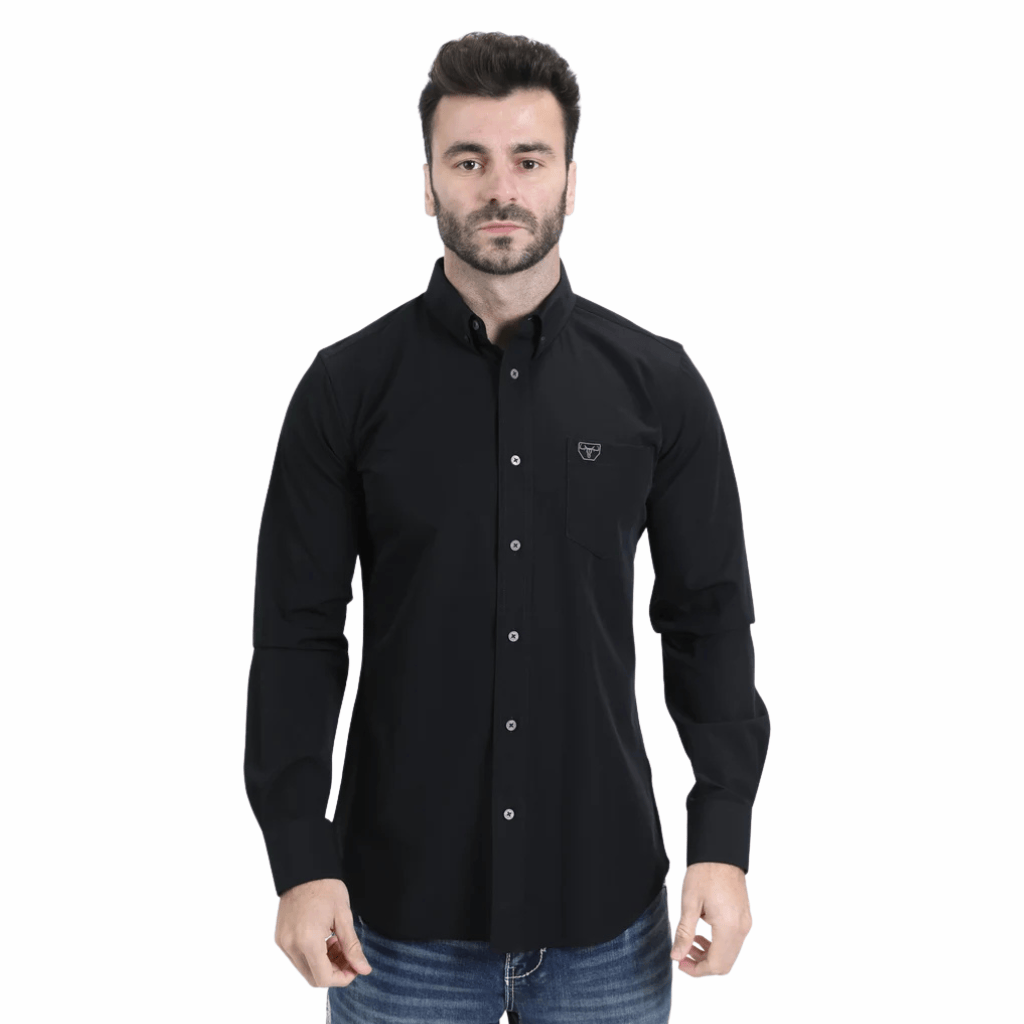Camisa Platini Performance Solid Long Sleeve