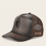Gorra Cuadra Alligator Trucker Café