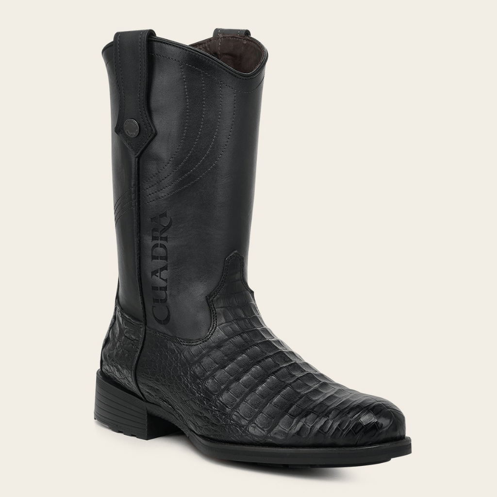 Bota Cuadra Black Caiman Embroidery