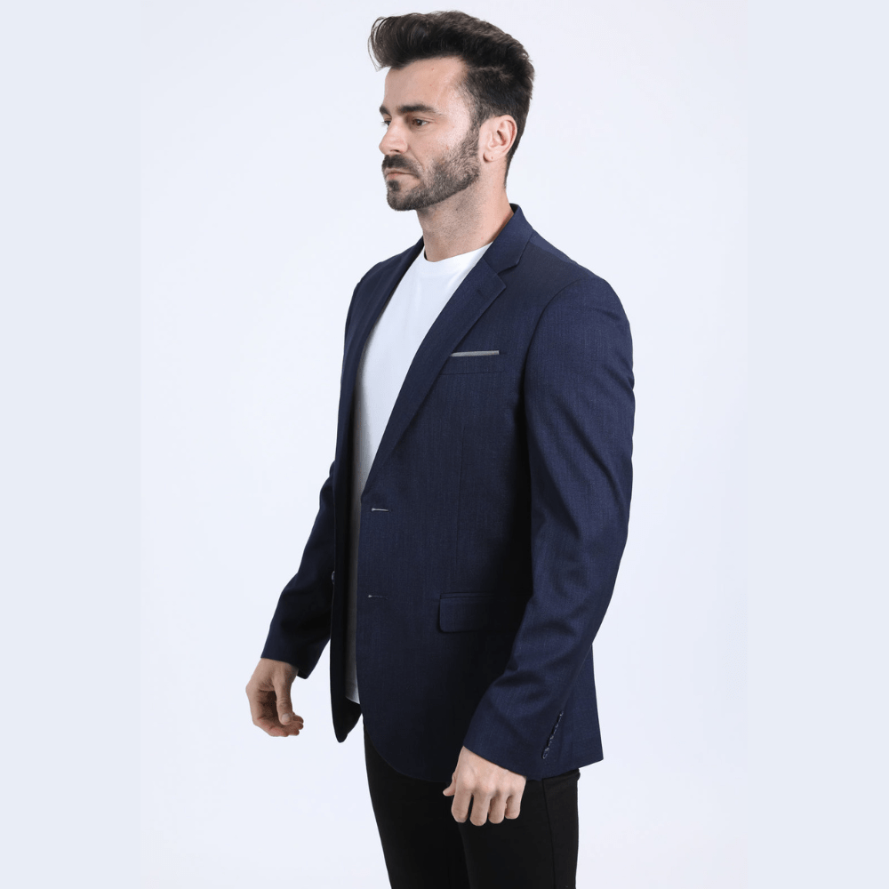 Perfil del saco mostrando su estructura y caída.