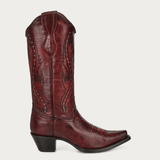 Bota Corral Wine Embroidery & Studs
