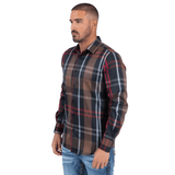 Camisa Platini Checkered Long Sleeve Black