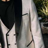 Traje Platini Jacquard White