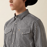 Camisa Ariat Pro Willis Black Checkered Plaid