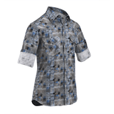 Camisa Cuadra Albor Azul/Gris