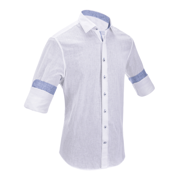 Cuadra White Linen Shirt