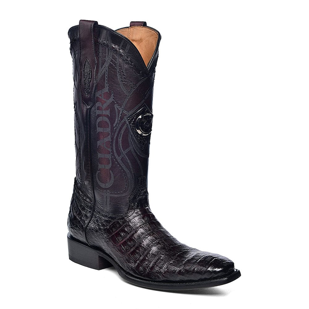 Bota Vaquera Cuadra Espiritu Bravio Black Cherry Para Hombre