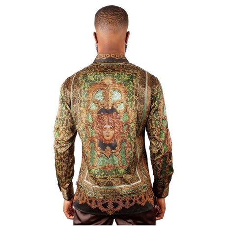 The Rage Look Rhinestone Olivo Shirt