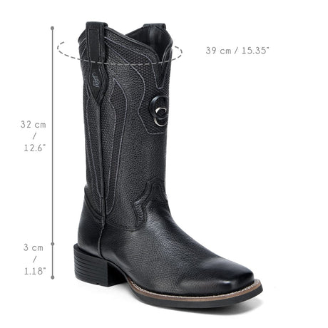 Bota Cuadra Italiano Negra
