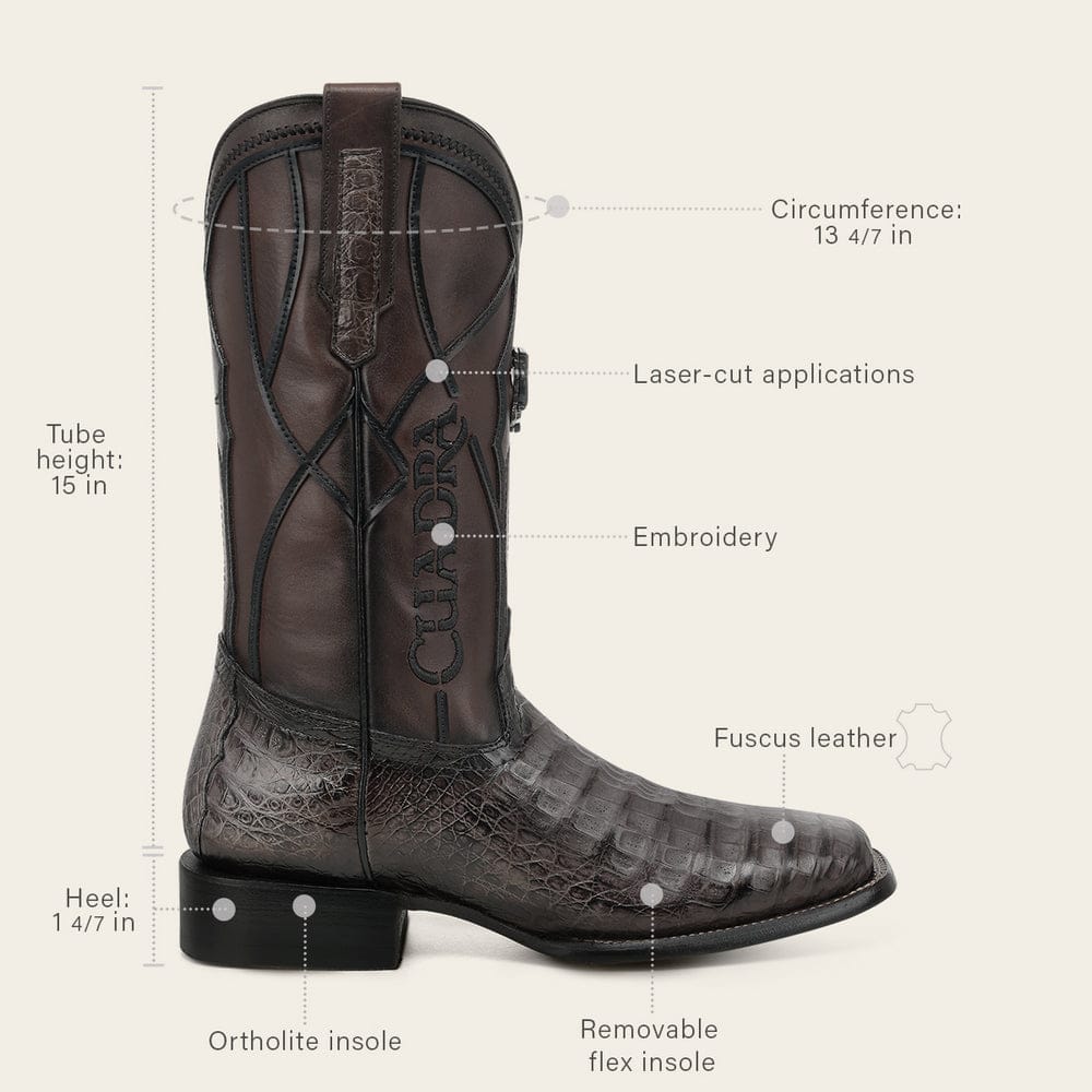 Bota Cuadra Grey Revenant Caiman