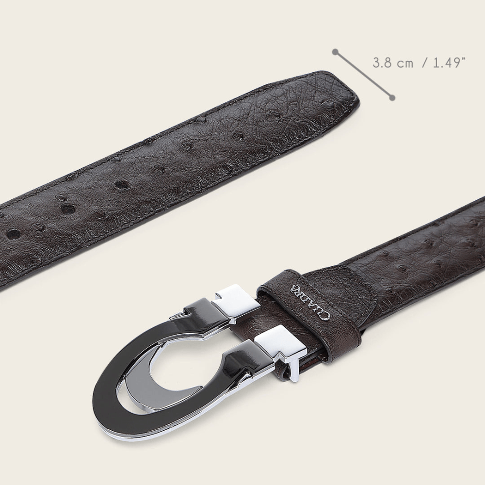 Cinturon Cuadra Ternera Inca Chocolate