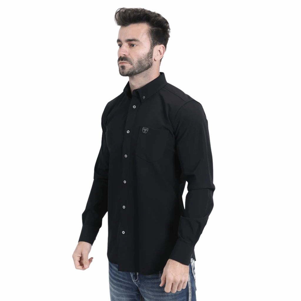 Camisa Platini Performance Solid Long Sleeve