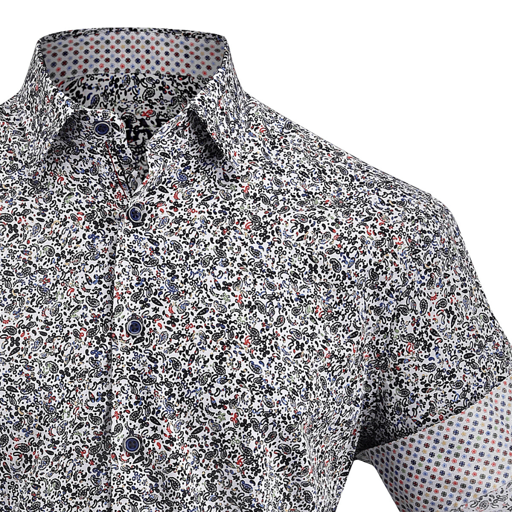 Camisa Cuadra Multicolor Paisley Print