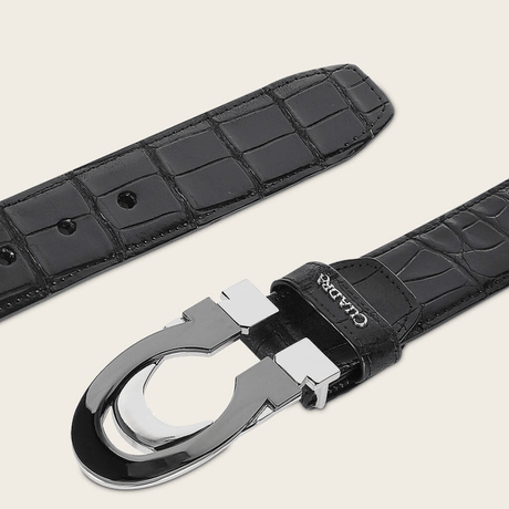 Cinturón Cuadra Gran Duque Alligator Black