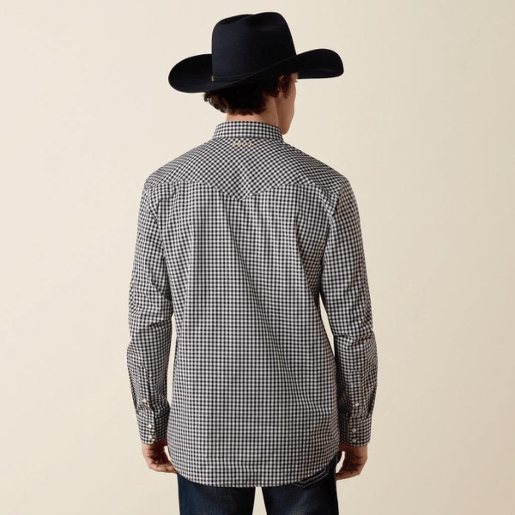 Camisa Ariat Pro Willis Black Checkered Plaid