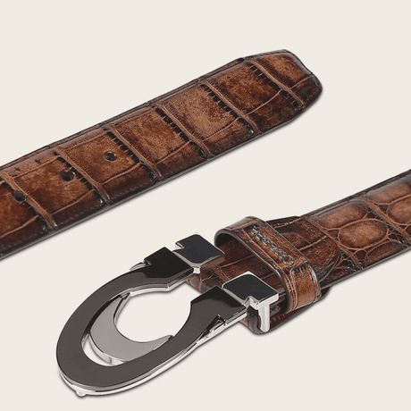 Cinturón Cuadra Gran Duque Alligator Honey