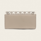 Billetera Cuadra Taupe Cowhide Embroidery