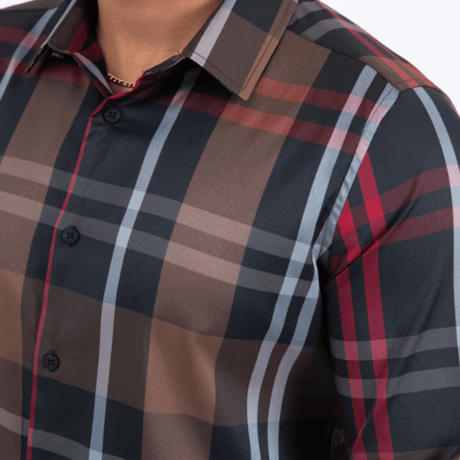 Camisa Platini Checkered Long Sleeve Black