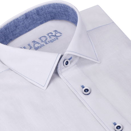 Camisa Cuadra White Linen