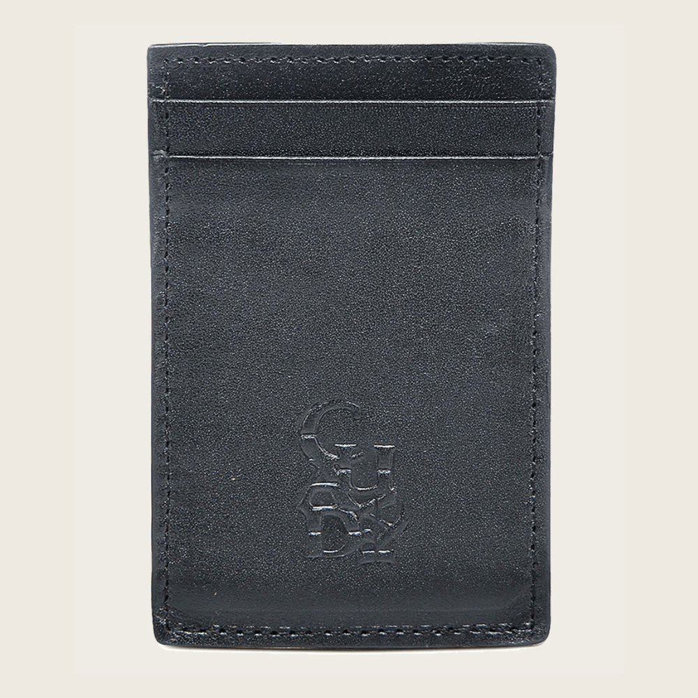 Vista al tarjetero con logotipo Cuadra.