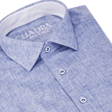 Camisa Cuadra Blue Linen