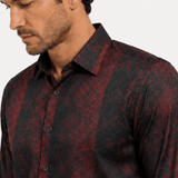 Camisa Platini Merlot Paisley