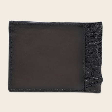 Superficie lisa de piel con piel de fuscus en tono negro elegante.