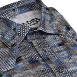 Camisa Cuadra Albor Azul/Gris