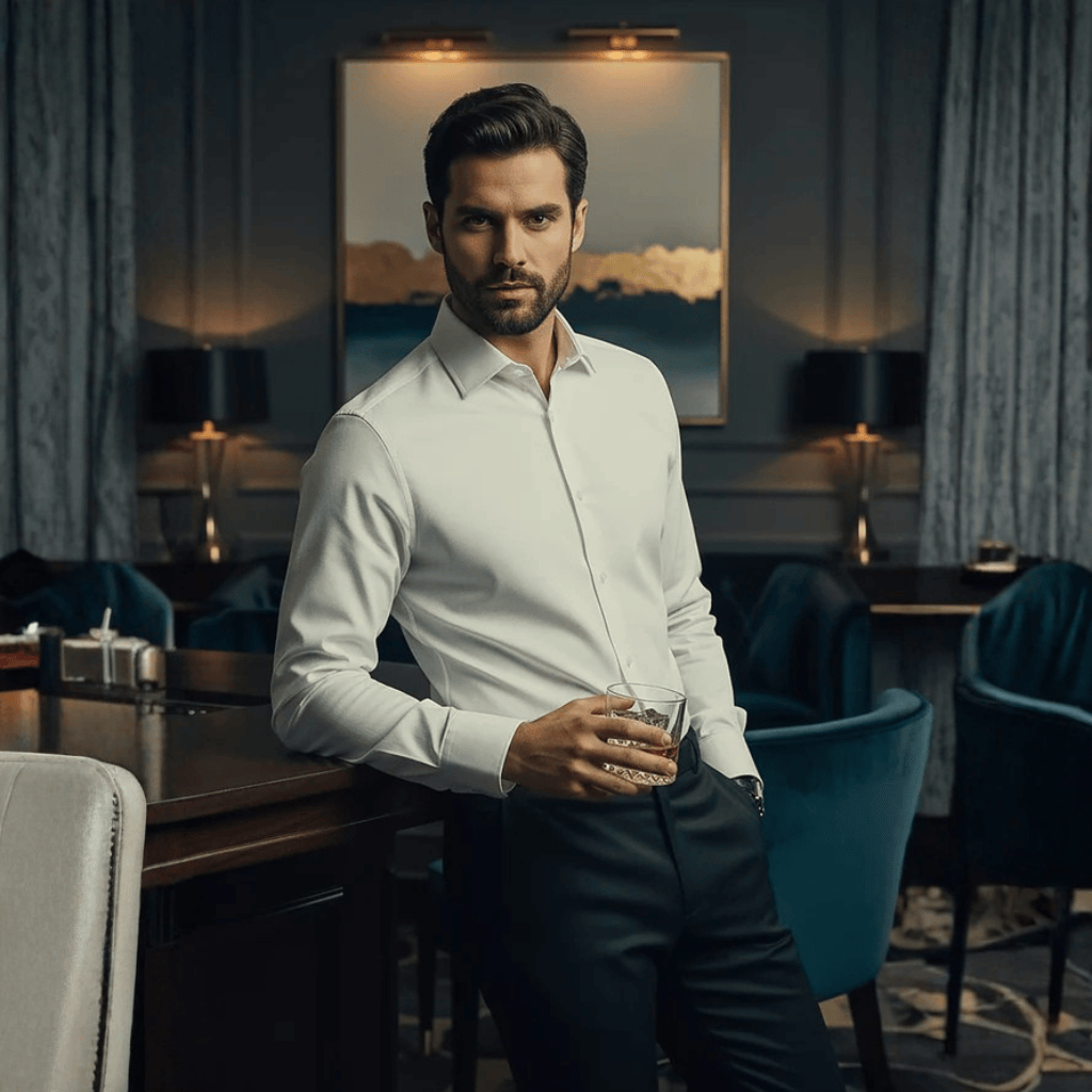Camisa Barabas Blanca Corvello
