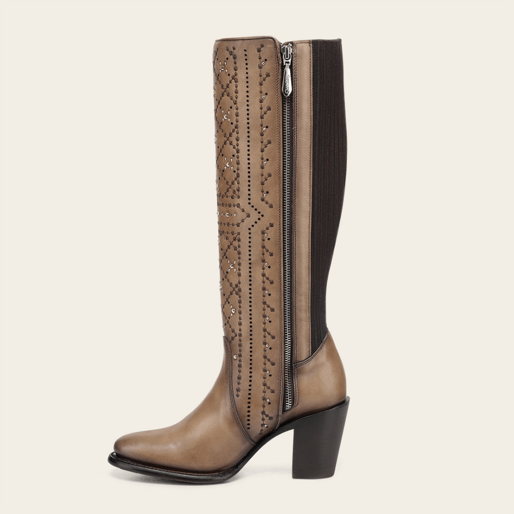 bota casual cuadra mujer con cierre