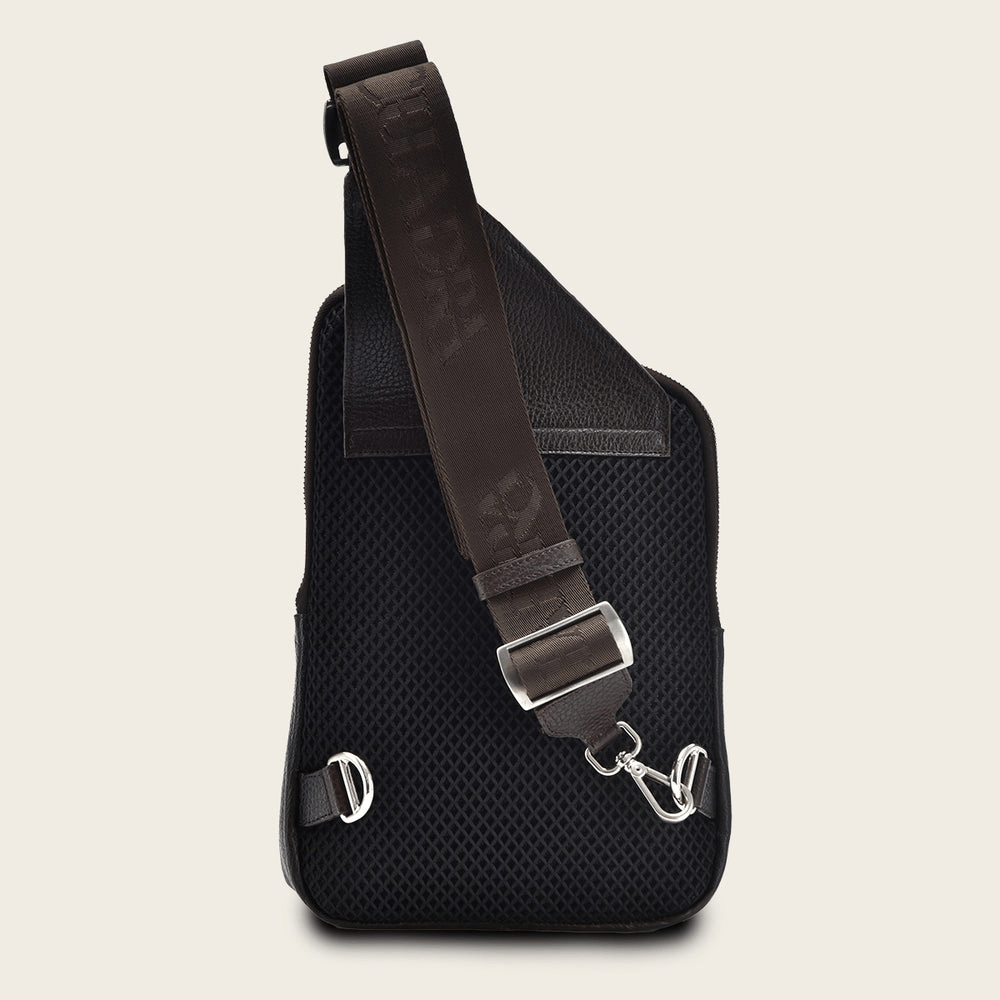 Bolso Bandolera Cuadra Marron Oscuro