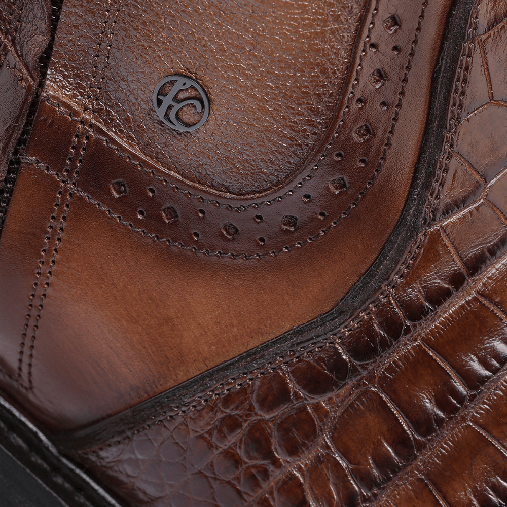 Primer plano del detalle de la piel exotica y diseño.