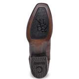 Suela completa negra con grabado y textura antiderrapante.