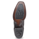 Suela completa negra con grabado y textura antiderrapante.