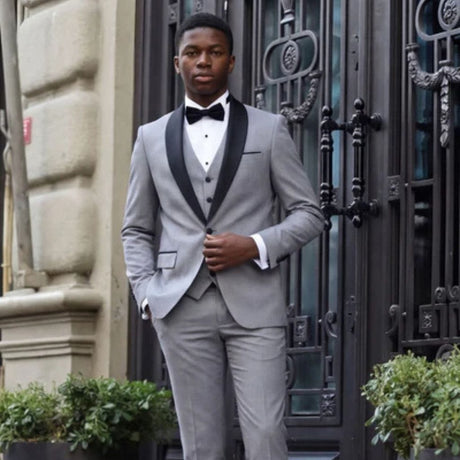 Traje Barabas Vadim Tuxedo Habor Mist Negro