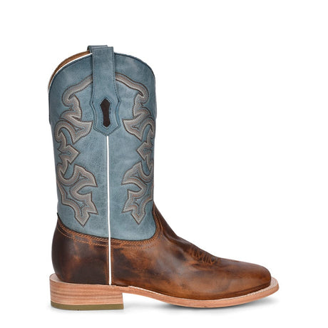 Bota Vaquera Honey Blue Embroidery
