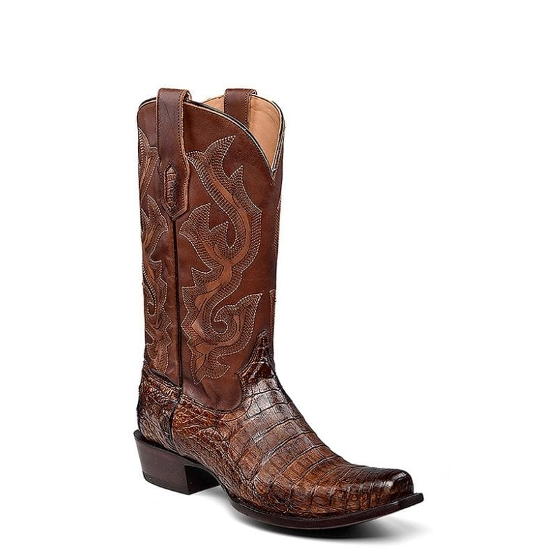 Bota Vaquera Caiman Embroidery Cafe Para Hombre | Ok Corral – Botines ...