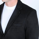 Saco Vaquero Black Faux-Suede