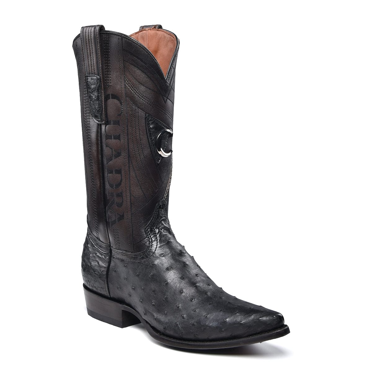 Bota Vaquera Cuadra Navolato Negro Para Hombre – Botines Charros LLC
