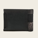 Cartera Cuadra Oxford Alligator Blackline