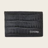 Cartera Cuadra Alligator Blue Dominion